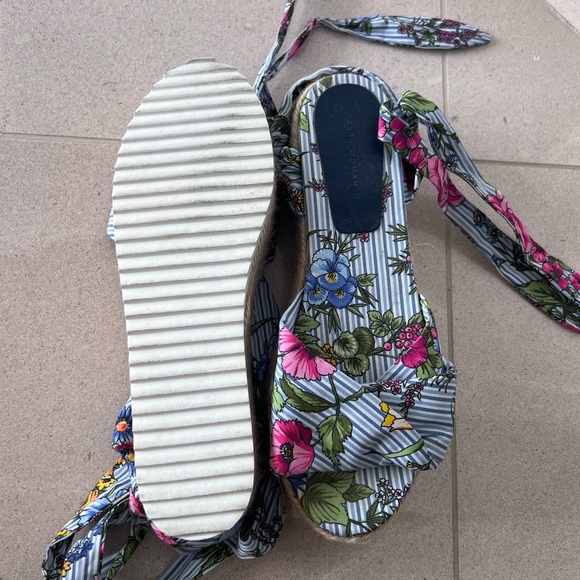 Zara platform floral sandals size 7 - Picture 3 of 4